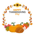 happy thanksgiving card vector image vector image