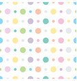 polka dots and circles seamless pattern vector image