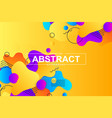 unique design with dynamic liquid shapes vector image