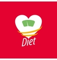 logo for diet vector image