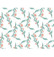 rustic floral pattern seamless flat vector image vector image