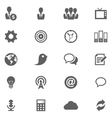 cloud icon set vector image
