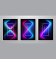 abstract trendy gradient shapes background vector image