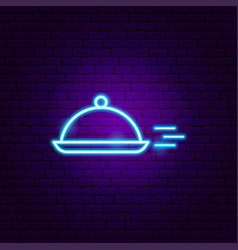Phone menu neon sign Royalty Free Vector Image