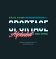 sport font vector image