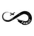 airplane family 0001 vector image
