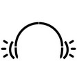 headphone icon sign design stock isolated vector image