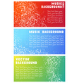 three music banners vector image