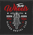 bikers club vintage logotype vector image