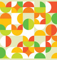 geometric 60s and 70s seamless pattern vector image