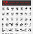 more 500 icons internet business money fashion vector image