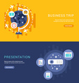 set of business concepts for web banners vector image vector image