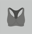 womens black sport bra vector image
