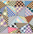 geometric abstract pattern intersection patchwork vector image vector image