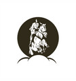horse jump vector image