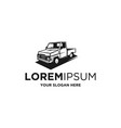 vintage car silhouette logo designs vector image vector image