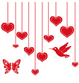 heart bird vector image