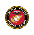 seal of the united states marine corps vector image vector image
