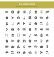 web icons vector image