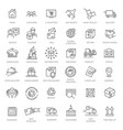 collections of icons representing shipping vector image vector image