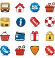 shopping icon vector image vector image