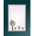 tree and flowers vector image vector image