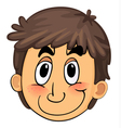 a boy face vector image