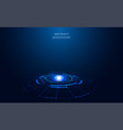 abstract circle digital circuit concept light vector image vector image