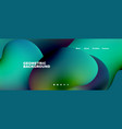 fluid shapes abstract background vector image vector image