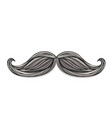hand drawn mustache vector image