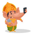 lord ganesha cartoon character vector image vector image