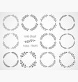 floral round frames vector image