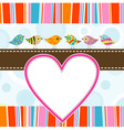 template greeting card vector image
