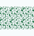 floral pattern seamless background foliage vector image vector image