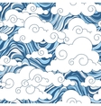 vintage cloud chinese seamless pattern vector image
