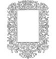 vintage frame with swirls vector image