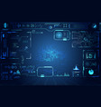 abstract technology ui futuristic concept hud vector image