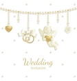 wedding jewel vector image vector image
