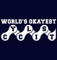 bicyclist t shirt design vector image vector image