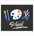 back to school background paper cut cartoon vector image