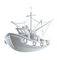 fishing boat concept vector image