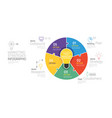 infographic marketing strategies template vector image vector image
