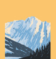 summit eldorado peak at head marble vector image vector image