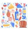 big elements collection for beaujolais nouveau vector image