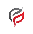 fire flame logo template vector image vector image