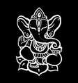 hindu god ganesha vector image