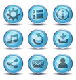 icons and buttons for ui game vector image