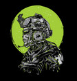 skull army vector image vector image