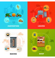 bread production concept vector image