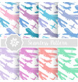 set of retro airplane sky vector image vector image